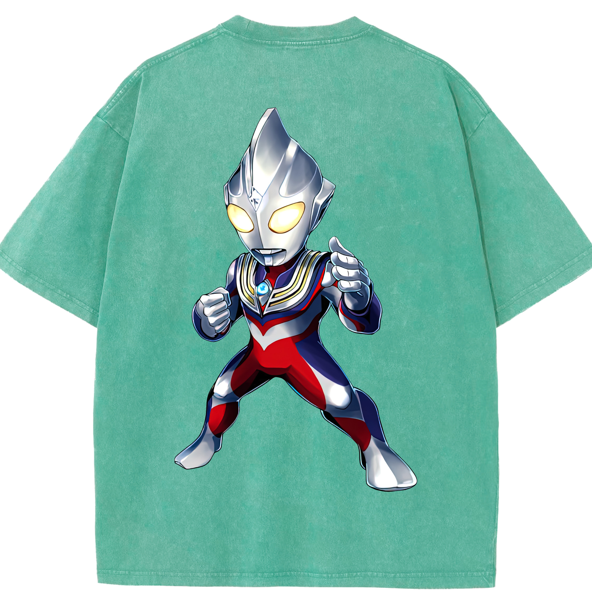 （画像用） ウルトラマン Ultraman 綿100% ヴィンテージ風 半袖Tシャツ（背面プリント）